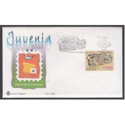 España Spain 3961 2003 Exposición Nacional de Filatelia Juvenil JUVENIA 2003 SPD Sobre Primer Día España Spain 3961 2003 Exposición Nacional de Filatelia Juvenil JUVENIA 2003 SPD Sobre Primer Día