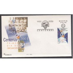 España Spain 3993 2003 Centenario del Centre d-Esports Sabadell FC SPD Sobre Primer Día España Spain 3993 2003 Centenario del Centre d-Esports Sabadell FC SPD Sobre Primer Día