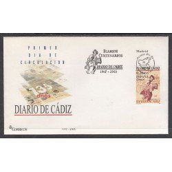 España Spain 3995 2003 Diarios Centenarios Diario de Cadiz SPD Sobre Primer Día España Spain 3995 2003 Diarios Centenarios Diario de Cadiz SPD Sobre Primer Día