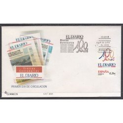 España Spain 3998 2003 Diarios Centenarios El Diario Montañés Santander 1902 SPD Sobre Primer Día España Spain 3998 2003 Diarios Centenarios El Diario Montañés Santander 1902 SPD Sobre Primer Día