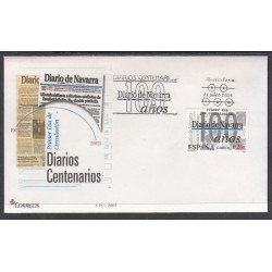 España Spain 4000 2003 Centenario del Diario de Navarra SPD Sobre Primer Día España Spain 4000 2003 Centenario del Diario de Navarra SPD Sobre Primer Día