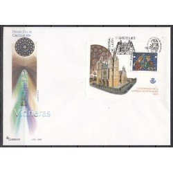 España Spain 4020 2003 Vidrieras de la catedral de Santa Maria de León, SPD FDC SOBRE PRIMER DIA España Spain 4020 2003 Vidrieras de la catedral de Santa Maria de León, SPD FDC SOBRE PRIMER DIA