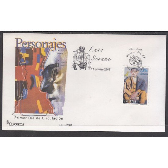 España Spain 4026 2003 Homenaje a Luis Seoane SPD Sobre Primer Día España Spain 4026 2003 Homenaje a Luis Seoane SPD Sobre Primer Día