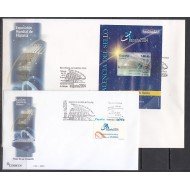 España Spain 4033/34 2003 Exposición Mundial de Filatelia España 2004 SPD Sobre Primer Día