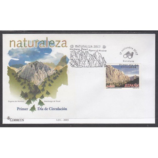 España Spain 4035 2003 Naturaleza SPD Sobre Primer Día España Spain 4035 2003 Naturaleza SPD Sobre Primer Día