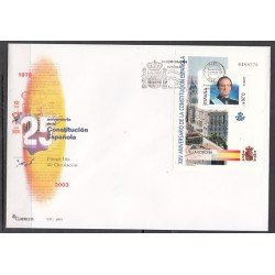 España Spain 4037/46 2003 XXV Aniversario de la Constitución Española SPD Sobre Primer Día España Spain 4037/46 2003 XXV Aniversario de la Constitución Española SPD Sobre Primer Día