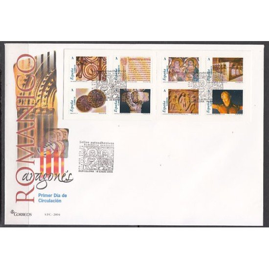 España Spain 4052/59 2004 El Romántico Aragonés, SPD FDC SOBRE PRIMER DIA