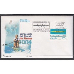 España Spain 4064 Año 2004 Campeonato del Mundo de Remo Banyoles SPD Sobre Primer Día España Spain 4064 Año 2004 Campeonato del Mundo de Remo Banyoles SPD Sobre Primer Día