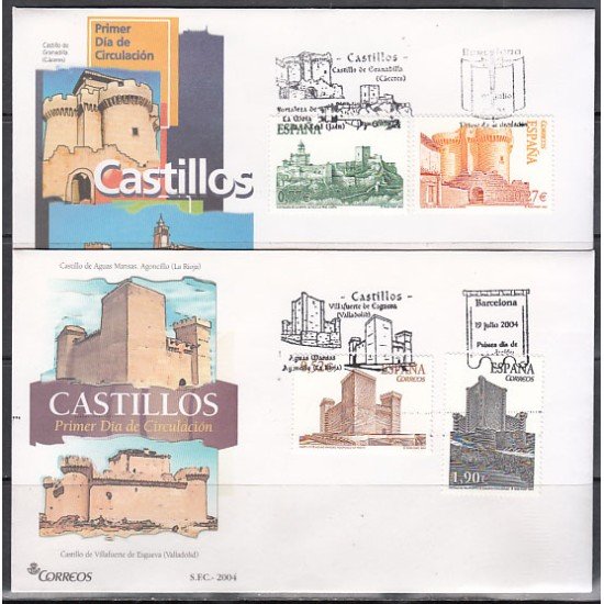 España Spain 4097/00 2004 Castillos SPD Sobre Primer Día España Spain 4097/00 2004 Castillos SPD Sobre Primer Día