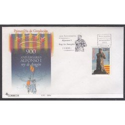 España Spain SPD 4127 2004 CM Aniversario de la proclamación de Alfonso I el Batallador como Rey de Aragón SPD Sobre Primer Día España Spain SPD 4127 2004 CM Aniversario de la proclamación de Alfonso I el Batallador como Rey de Aragón SPD Sobre Primer Día