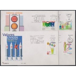 España Spain 4225/28 2006 Valores cívicos SPD Sobre Primer Día España Spain 4225/28 2006 Valores cívicos SPD Sobre Primer Día