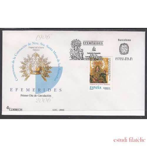 España Spain 4235 2006 Centenario de la Coronación de Ntra. Sra. Santa Maria de los Remedios SPD Sobre Primer Día España Spain 4235 2006 Centenario de la Coronación de Ntra. Sra. Santa Maria de los Remedios SPD Sobre Primer Día