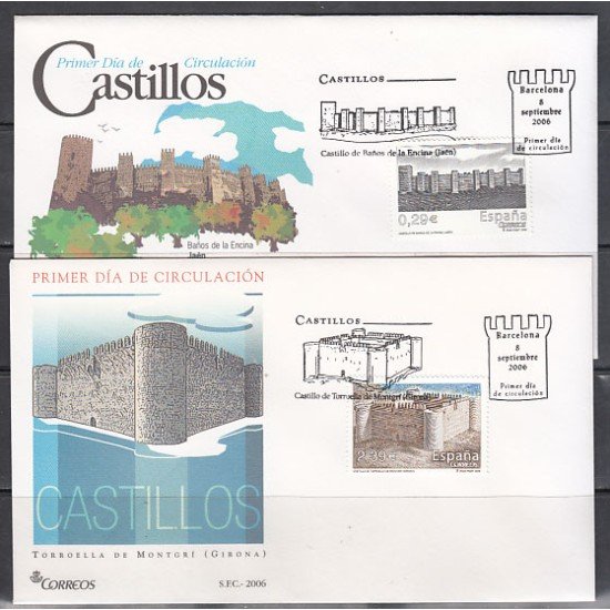 España Spain 4259/60 2006 Castillos SPD Sobre Primer Día España Spain 4259/60 2006 Castillos SPD Sobre Primer Día