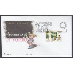 España Spain 4308 2007 Homenaje al Maestro SPD Sobre Primer Día España Spain 4308 2007 Homenaje al Maestro SPD Sobre Primer Día