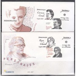 España Spain 4339/40 2007 Personajes SPD Sobre Primer Día España Spain 4339/40 2007 Personajes SPD Sobre Primer Día