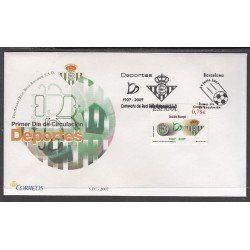 España Spain 4341 2007 Cent. Real Betis Balompié SPD Sobre Primer Día España Spain 4341 2007 Cent. Real Betis Balompié SPD Sobre Primer Día
