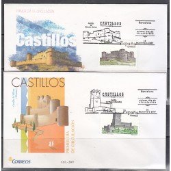 España Spain 4349/50 2007 Castillos SPD Sobre Primer Día España Spain 4349/50 2007 Castillos SPD Sobre Primer Día