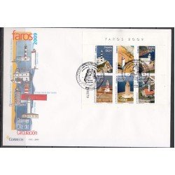 España Spain 4483 2009 Faros SPD Sobre Primer Día España Spain 4483 2009 Faros SPD Sobre Primer Día