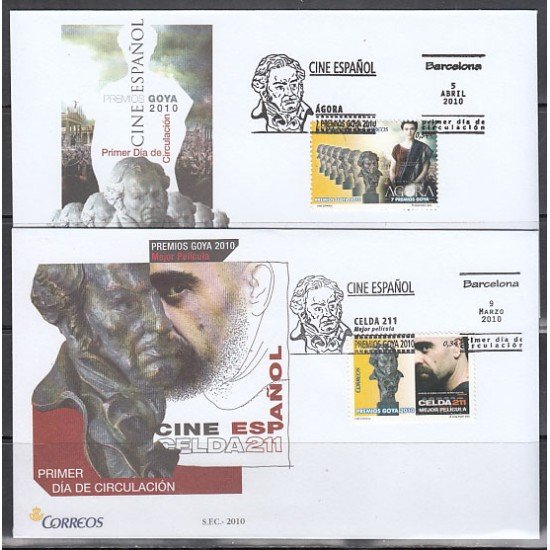 España Spain 4553/54 2010 Cine Español SPD Sobre Primer Día España Spain 4553/54 2010 Cine Español SPD Sobre Primer Día
