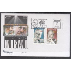 España Spain 4658/59 2011 Cine Español Cinema Berlanga Rafael Azcona SPD Sobre Primer Día España Spain 4658/59 2011 Cine Español Cinema Berlanga Rafael Azcona SPD Sobre Primer Día