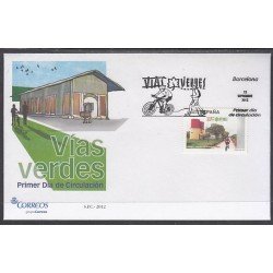 España Spain 4744 2012 Vías verdes Estación de alcahuete Jaén SPD Sobre Primer Día
