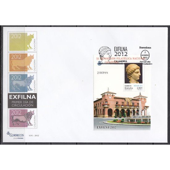 España Spain 4746 2012 Exfilna HB Calahorra SPD Sobre Primer Día España Spain 4746 2012 Exfilna HB Calahorra SPD Sobre Primer Día