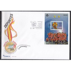 España Spain 4811 2013 XXIII Campeonato del Mundo de Balonmano Campeones SPD Sobre Primer Día España Spain 4811 2013 XXIII Campeonato del Mundo de Balonmano Campeones SPD Sobre Primer Día