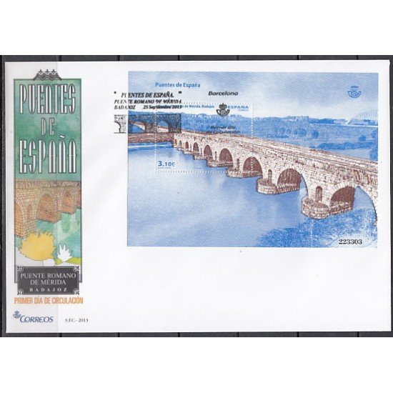 España Spain 4816/19 2013 Puentes de España - Puente del Dragón,A.de Guadaira SPD Sobre Primer Día España Spain 4816/19 2013 Puentes de España - Puente del Dragón,A.de Guadaira SPD Sobre Primer Día
