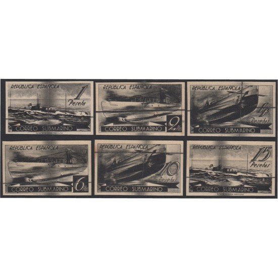 España Spain 775/80PR 1938 Submarino Sin dentar España Spain 775/80PR 1938 Submarino Sin dentar