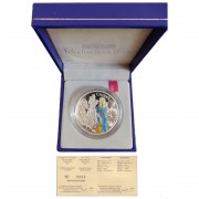 Francia France 2002  Moneda Plata Monnaie Argent 1 1/2 € Proof Color Walt Disney Cendrillon 