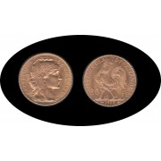 Francia France 20 francos franceses 1912 Moneda Oro Au