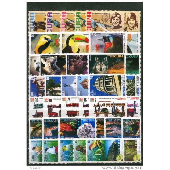 Cuba 2011 Año completo Year complete MNH Cuba 2011 Año completo Year complete MNH