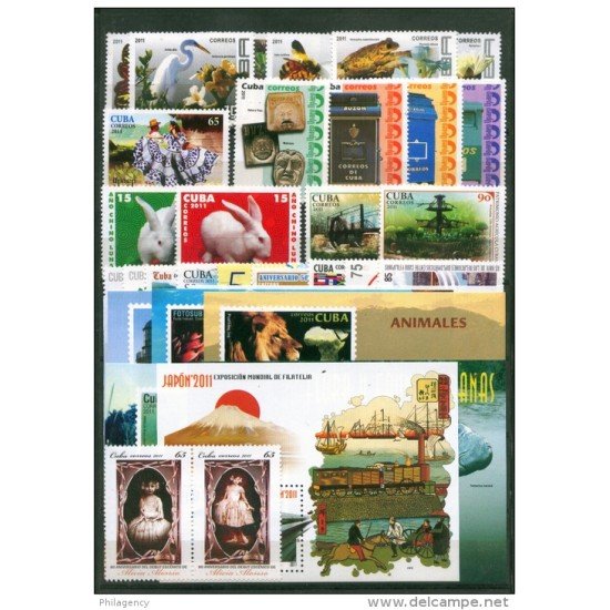 Cuba 2011 Año completo Year complete MNH Cuba 2011 Año completo Year complete MNH