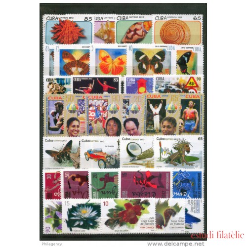 Cuba 2012 Año completo Year complete MNH 