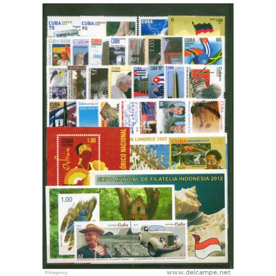 Cuba 2012 Año completo Year complete MNH Cuba 2012 Año completo Year complete MNH