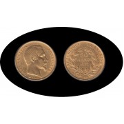 Francia France 20 francos franceses 1852 Napoleón III Moneda Oro Au Francia France 20 francos franceses 1852 Napoleón III Moneda Oro Au