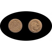 Austria Öesterreich 8 florines 20 francs 1892 KM#2260 Oro Au 
