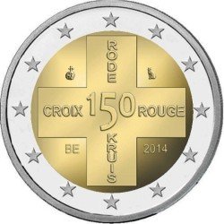 Bélgica 2014 2 € euros conmemorativos 150 Aniversario Cruz Roja Bélgica 2014 2 € euros conmemorativos 150 Aniversario Cruz Roja