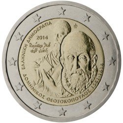 Grecia 2014 2 € euros conmemorativos Av muerte de Grecia 2014 2 € euros conmemorativos Av muerte de