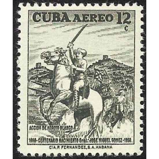 MI1/FAU5  Cuba A- 181 1958 José Miguel Gómez MNH