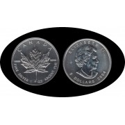 Canadá Canada Onza de plata 5 $ 2004 Maple Leaf Elisabeth II