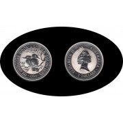 Australia Kookaburra 1994 2 onzas de plata 2$ 999 Ag 