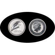 Australia  2 OZ onzas 2003 Kookaburra 2$ Plata Ag