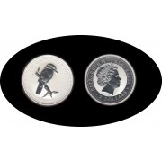 Australia 2 OZ onzas 2005 Kookaburra 2$ Plata Ag