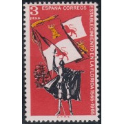 España Spain Emisión Conjunta 1965  España - EEUU  IV Cent.Fundación San Agustín. Florida MNH 