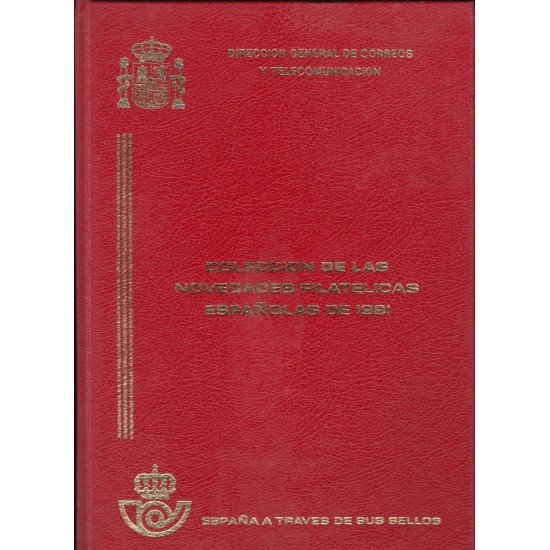 Libro Oficial Correos España 1981 Novedades Filatélicas Libro Oficial Correos España 1981 Novedades Filatélicas