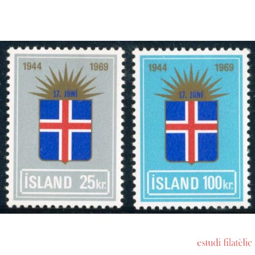 MI2 Islandia Iceland 385/86 1969 MNH