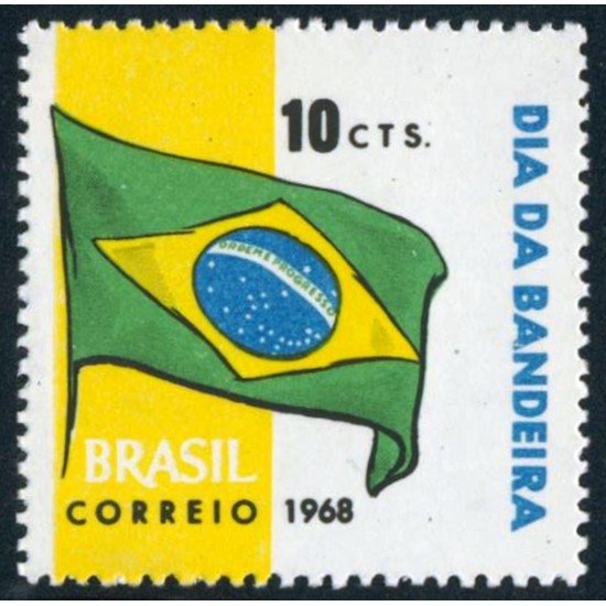 Brasil Brazil 877 1968 Día de la Bandera MNH Brasil Brazil 877 1968 Día de la Bandera MNH