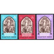REL  Barbuda Nº 35/37 religión  1969   MNH