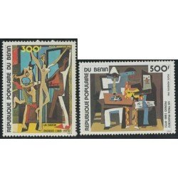 PI1 Benín Nº A 298/99 1981 pintura picasso MNH PI1 Benín Nº A 298/99 1981 pintura picasso MNH
